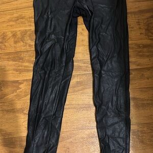 Black Faux Leather Leggings